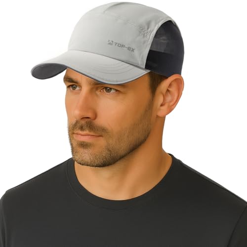Comhats Baseball Caps Herren Damen mit Atmungsaktivem Mesh Running Cap Sonnenschutz Sommer Kappen Sonnenhut Basecap Sports Golf Cap hellgrau M/L von Comhats