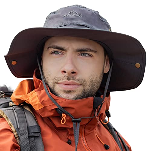 Comhats Großer Herren Sonnenhut mit breiter Krempe UV-Schutz - Safari, Wander, Tropenhut für Sommer Outdoor-Aktivitäten, Wasserdicht & Winddicht - Ideal zum Spazierengehen, Angeln, Segeln M/L von Comhats