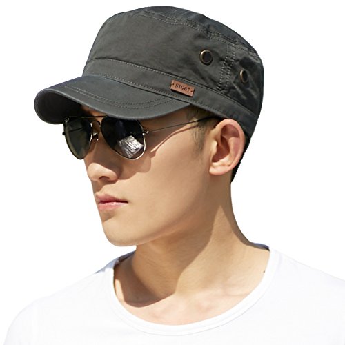 Comhats Herren Military Army Cap Sonnen Wandernhut Sport Baseballcap Army Grün L von Comhats