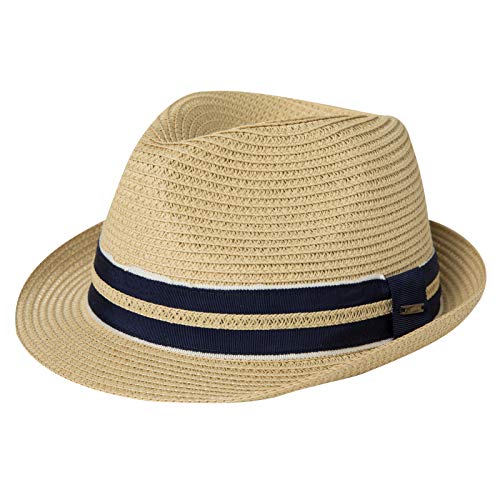 Comhats Herren Strohhut Trilby für Sommer, Sonnenschutz - Faltbarer Panama Hut, Fedora für Strand, Festival - Rollbar & Stilvoll 92551_Beige XL von Comhats