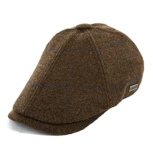 Comhats Herren Winter Schapka Schiebermütze trappermütze Winterhüte Duckbill Gatsby Basecap L Kaffee von Comhats