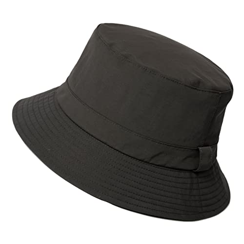 Comhats Regenhut Unisex für Damen Herren Wasserdichter Bucket hat Faltbar Eimerhut Strand Surfen Angeln UPF50 Breite Krempe Sonnenhut (M, 92557_braun) von Comhats