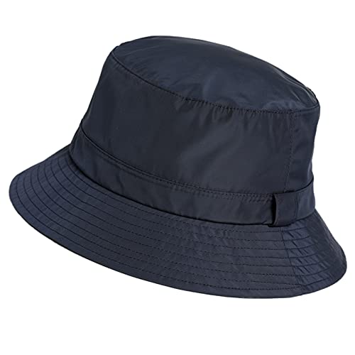 Comhats Regenhut Unisex für Damen Herren Wasserdichter Bucket hat Faltbar Eimerhut Strand Surfen Angeln UPF50 Breite Krempe Sonnenhut Schwarzblau XL von Comhats