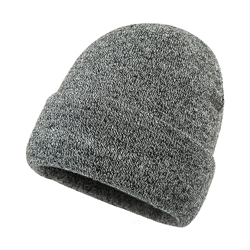 Comhats Unisex Wintermütze Strickmütze Warme Beanie Winter Mütze Cuffed Beanies Damen Herren 94570_Grau von Comhats