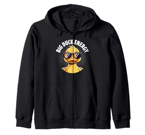 Lustiger Spruch Big Duck Energie Vogel Humor sarkastisch Frauen Männer Kapuzenjacke von Comical Animal Joke Sunglasses Bird Lover Quote