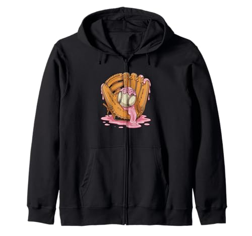 Lustiger Baseballspruch Donut Ball Handschuh Sweet Humor Männer Frauen Kapuzenjacke Lustiger Baseballspruch Donut Ball Handschuh Sweet Humor Männer Frauen Kapuzenjacke von Comical Sports Joke Donut Baseball Player Fan