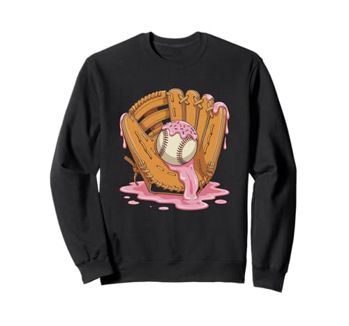 Lustiger Baseballspruch Donut Ball Handschuh Sweet Humor Männer Frauen Sweatshirt von Comical Sports Joke Donut Baseball Player Fan