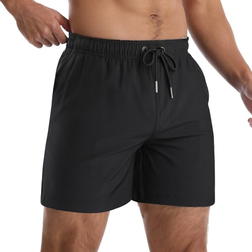 Comilaka Badeshorts Herren Schwimmhose Männer Gradient Farben Boardshorts mit Mesh-Futter Badehose Schnelltrocknend mit Verstellbarem Tunnelzug von Comilaka