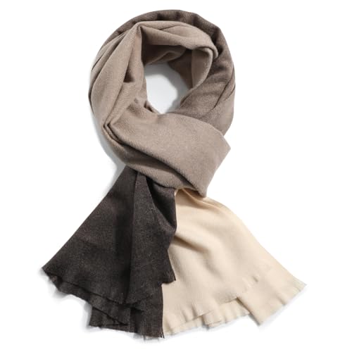 Comilaka Damen schal Lange Winterschal Gradientenfarbe Wraps Groß Warm Schal für Herbst Winter von Comilaka