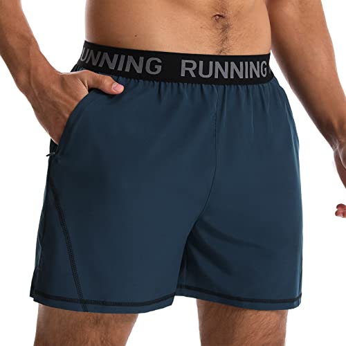 Comilaka Herren Sporthose Laufhose Sport Shorts Trainingshose Leicht Schnelltrocknende mit Reissverschluss Taschen von Comilaka