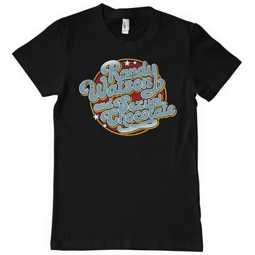 Coming to America Offizielles Lizenzprodukt Randy Watson and Sexual Chocolate Herren-T-Shirt (Schwarz), XXXXX-Large von Coming to America