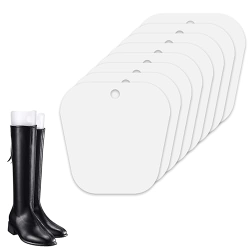 Comioke 8 Stück Stiefelform Einsätze, Stiefelformer Formeinsätze, Stiefelspanner, Kunststoff Stiefel Ständer Halter, Hohe Stiefelstütze, Stiefel Hohe Unterstützung für Damen und Männer von Comioke