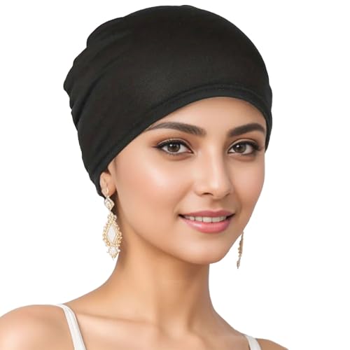 Schlafmütze aus Baumwolle und Bambus, Die ideale Kopfbedeckung und Chemo Mütze bei Haarausfall durch Chemotherapie Baumwolle Hüte Soft Caps Beanie Mütze von Comioke
