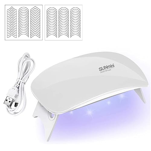 Usb Tragbar LED Nagellampe,LED Nagellampe Klein,UV LED Lampe Nageltrockner Mini Tragbar,Mini Tragbar Nagellampe,Mini LED Nagellampe Für Nagelgel,Tragbarer Nageltrockner Usb,French Maniküre Aufkleber von Comioke