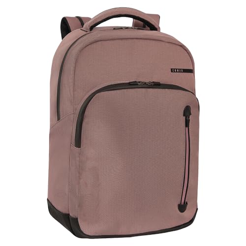 Comix Campus Woman Rucksack mit gepolsterter Tasche, für PC oder Tablet 33 cm (13 Zoll), Fronttasche mit Reißverschluss, Diebstahlschutztasche und Gurt zur Verankerung am Trolley, gepolsterte und von Comix