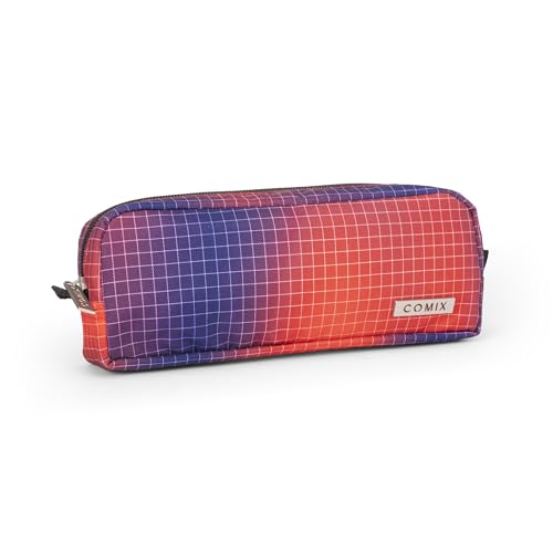 Comix - Rechteckiges Federmäppchen, leicht und kompakt, einfach zu transportieren und im Rucksack oder in der Tasche zu verstauen, ideal für Schule, Universität und Arbeit, mit praktischem von Comix