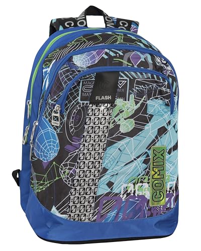Comix Unisex Kinder 71547LS Organisierter Rucksack, Club Wave von COMIX