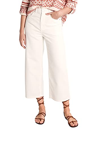 comma CI Damen 603.10.106.26.180.2101038 Hose, Weiß, 40 von comma
