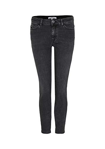 comma CI Damen 80.899.72.0687 Straight Jeans, per Pack Grau (Grey/Black Denim Stretch 98Z7), W36 (Herstellergröße: 44) von comma