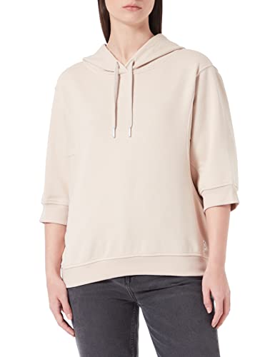 comma CI Damen Sweatshirt 3/4 Arm Kapuzenpullover, 8212 Sandfarben, 42 von comma