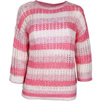 Comma Damen 3/4 Arm Pullover raspberry pink net look 36 von Comma CI