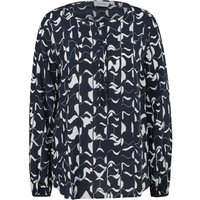 Comma Damen Langarm Bluse dark blue print 34 von Comma CI