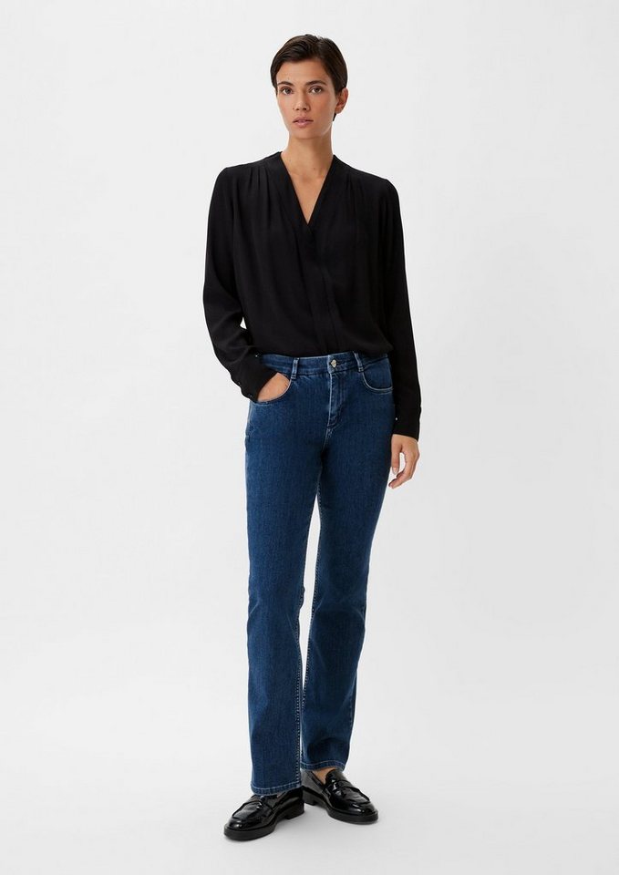 Comma 5-Pocket-Jeans Relaxed: Jeans mit Flared leg Waschung von Comma