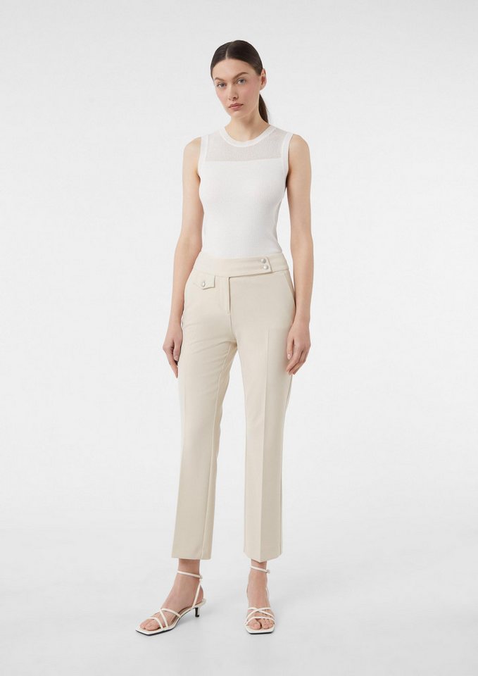 comma Chinos Hose Ankle-Hose mit Zierknöpfen von comma