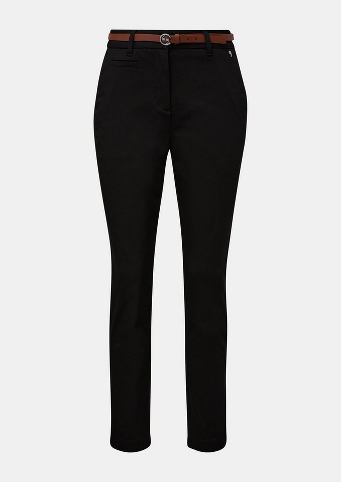 Comma 7/8-Hose Regular: Hose mit Baumwollstretch Logo Comma 7/8-Hose Regular: Hose mit Baumwollstretch Logo von Comma