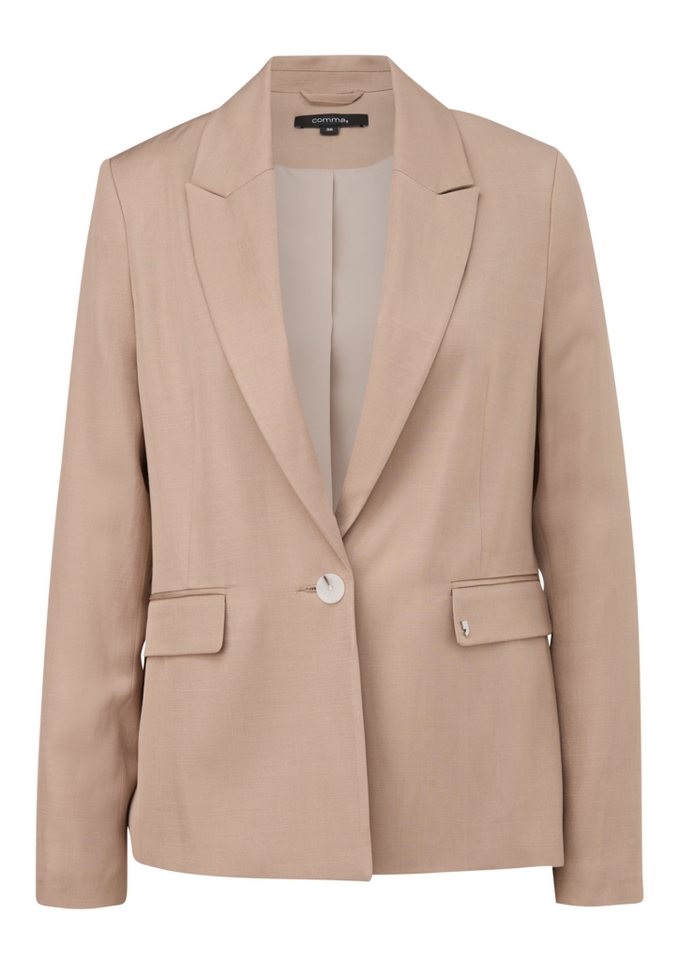 Comma Blusenblazer Blazer aus Leinenmix Logo von Comma