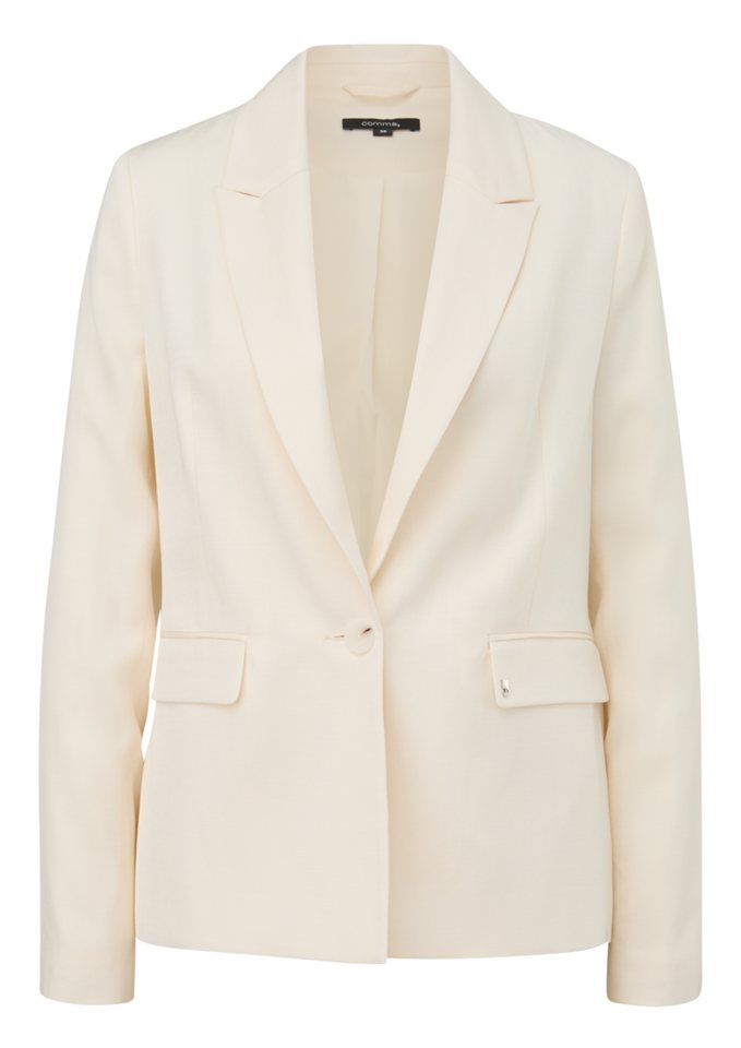 Comma Blusenblazer Blazer aus Leinenmix Logo von Comma