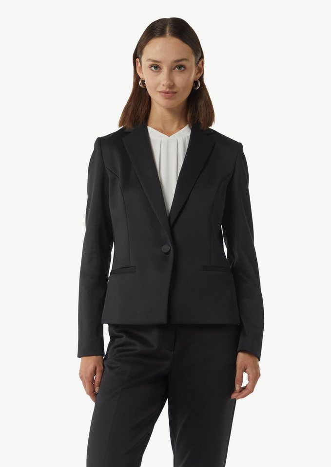 Comma Blusenblazer Blazer mit Halbfutter im Rückenteil von Comma