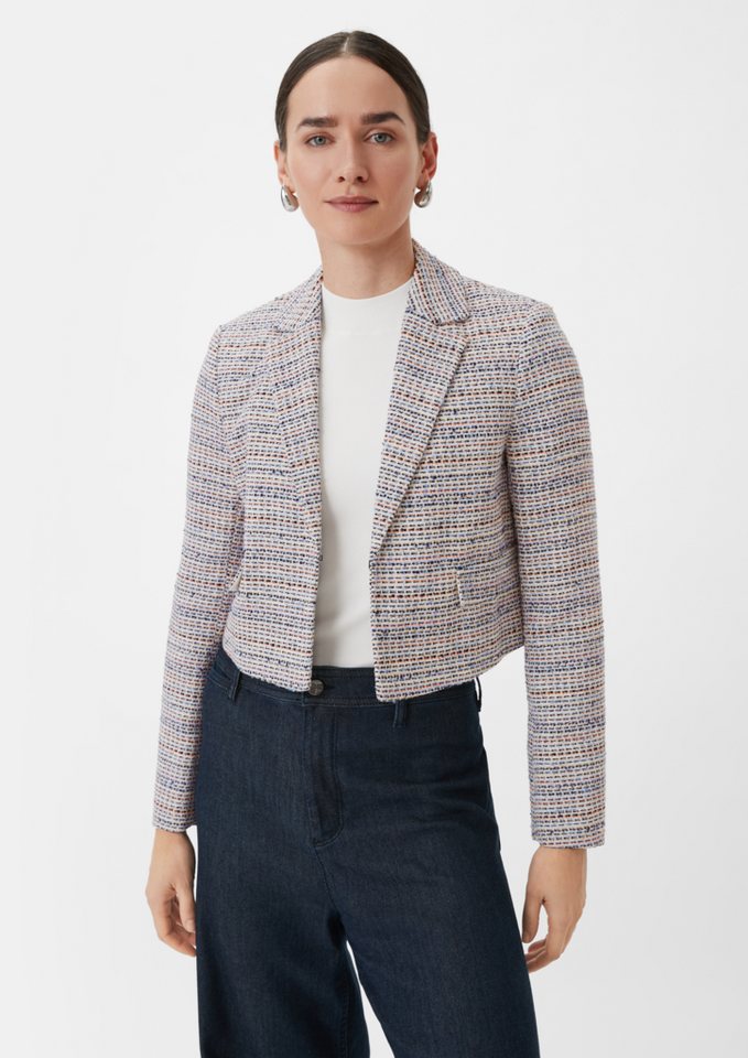 Comma Blusenblazer Blazer mit Strickmuster von Comma