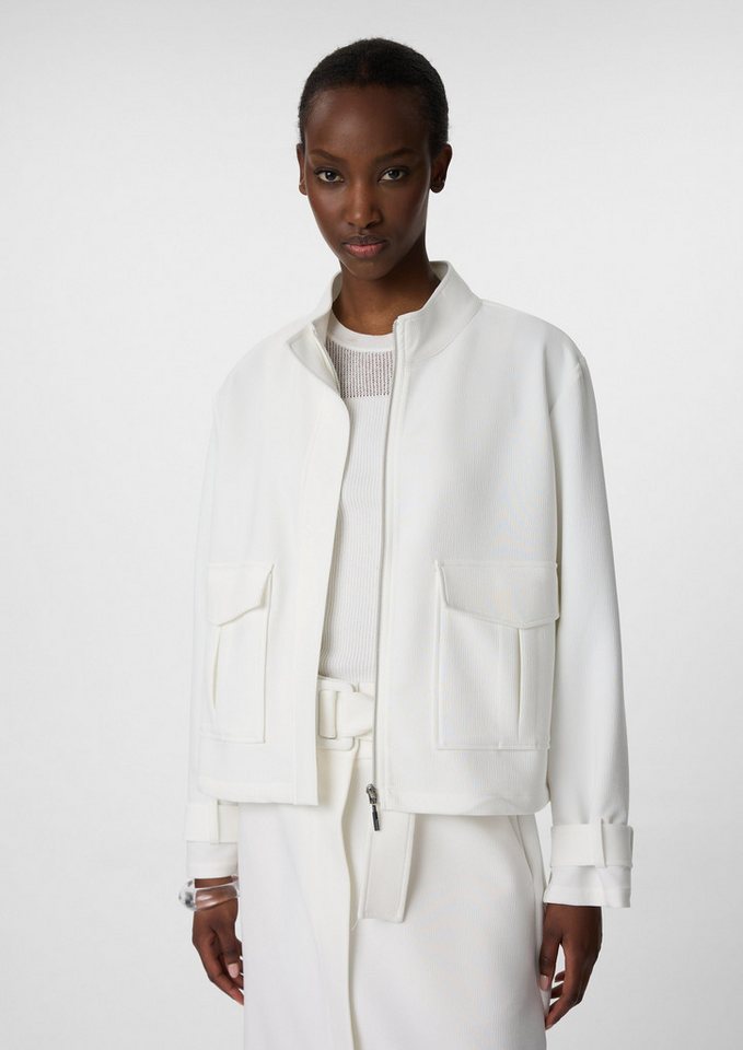 Comma Blusenblazer Weite Blouson-Jacke mit Struktur und Tunnelzug von Comma