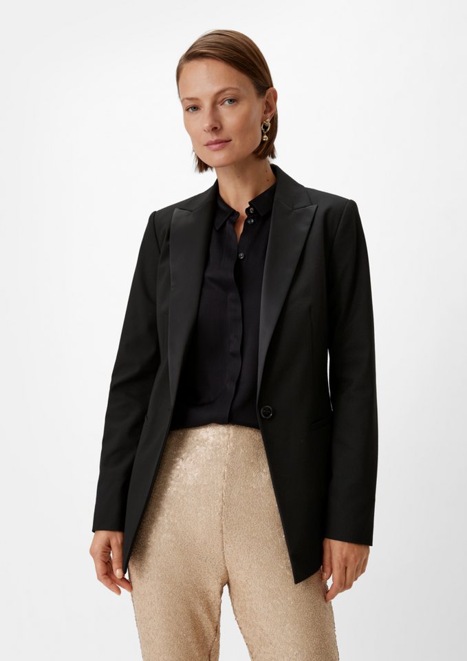 Comma Blusenblazer Taillierter Blazer von Comma