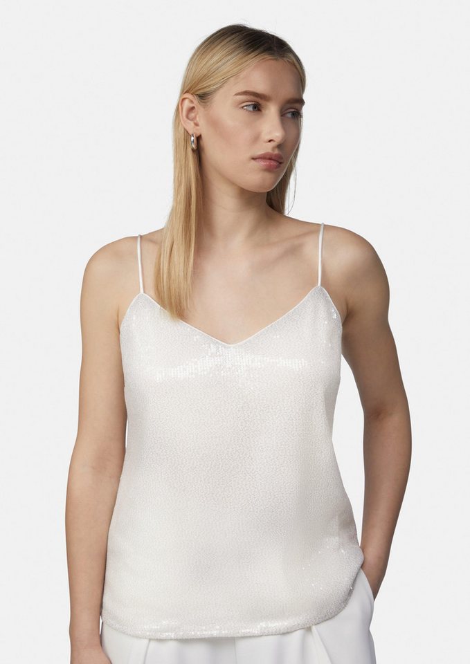 comma Blusentop Festives Top mit Pailletten Pailletten von comma