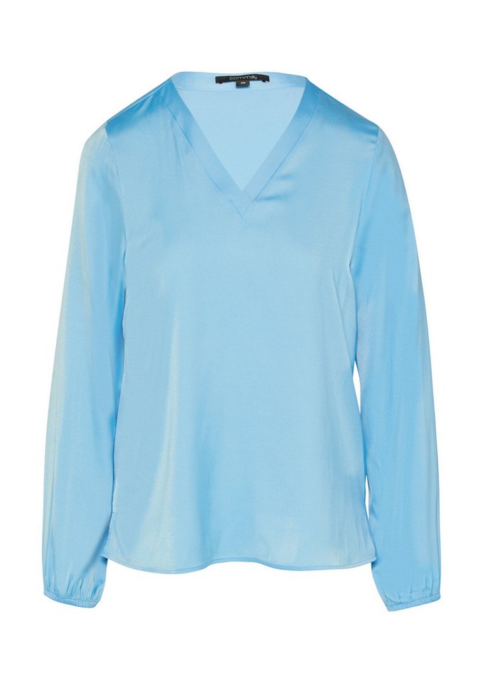 Comma Blusentop Satin-Bluse - Regular Fit von Comma