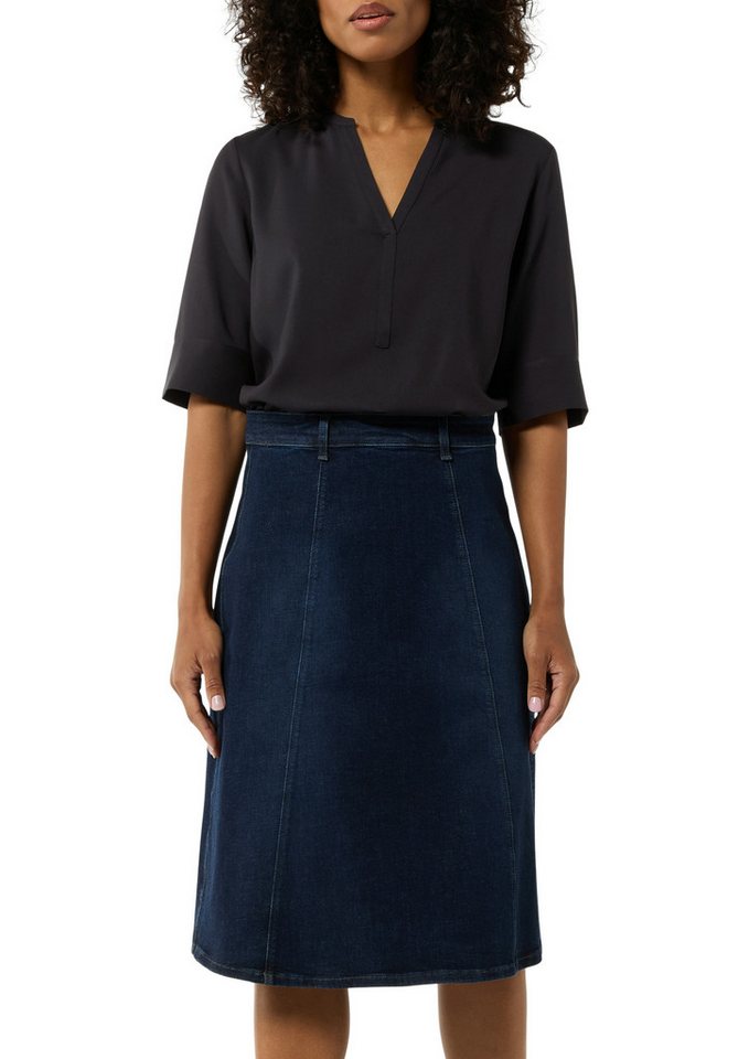 comma Kurzarmbluse aus einem Viskose-Mix von comma