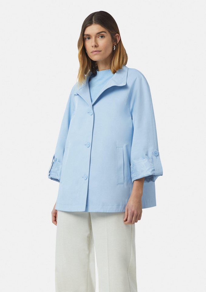 comma Kurzjacke Jacke in A-Shape mit Ärmel-Aufschlag von comma