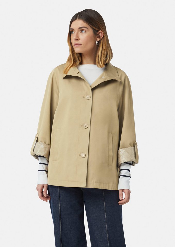 Comma Kurzjacke Jacke in A-Shape mit Ärmel-Aufschlag von Comma