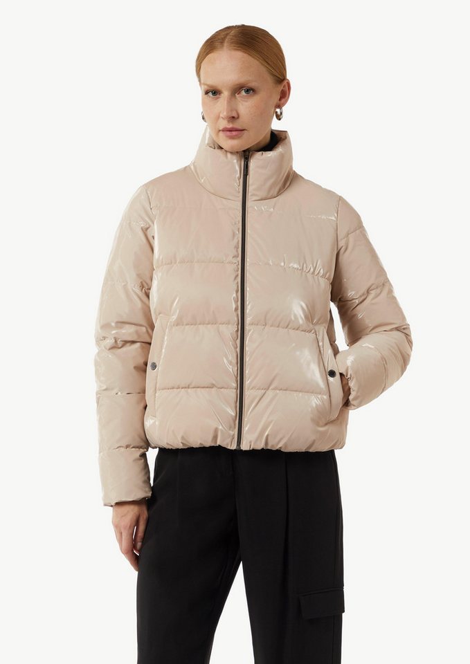 Comma Kurzjacke Glänzende Jacke mit Steppung von Comma