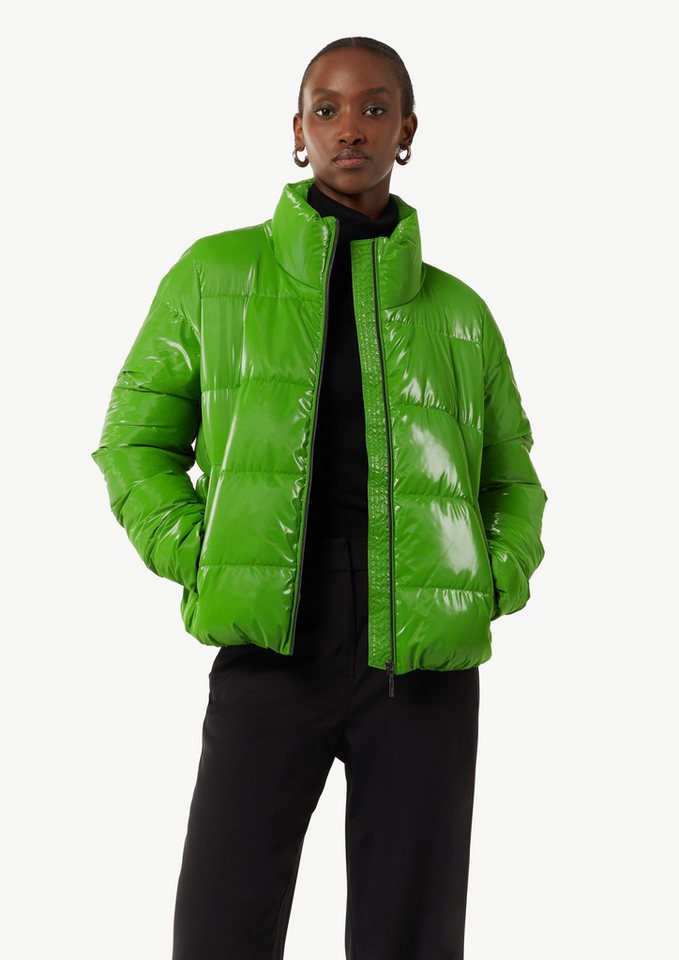 comma Kurzjacke Glänzende Jacke mit Steppung von comma