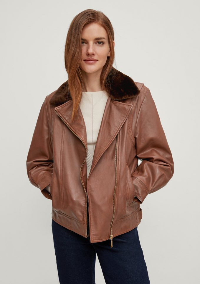 Comma Kurzjacke Lederjacke im Biker-Look Comma Kurzjacke Lederjacke im Biker-Look von Comma