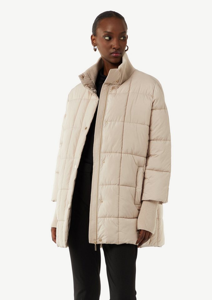 comma Kurzjacke Oversized Steppjacke mit Ripp-Details Rippblende von comma