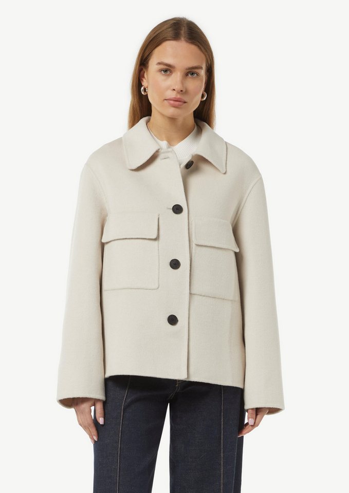 Comma Kurzjacke Weiche Hemdjacke aus Wollmix in Oversize von Comma