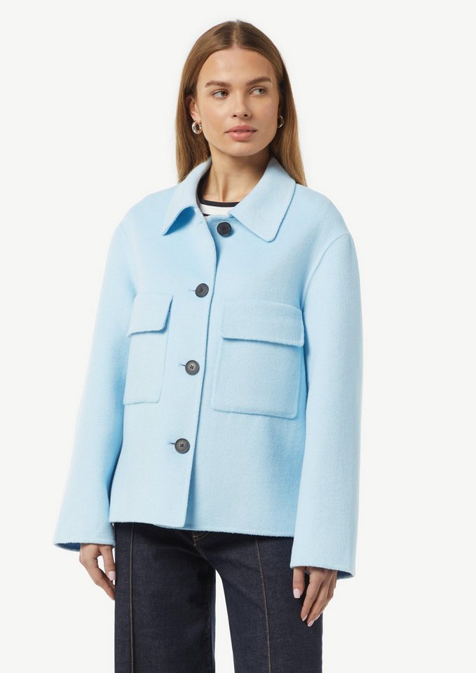 Comma Kurzjacke Weiche Hemdjacke aus Wollmix in Oversize von Comma