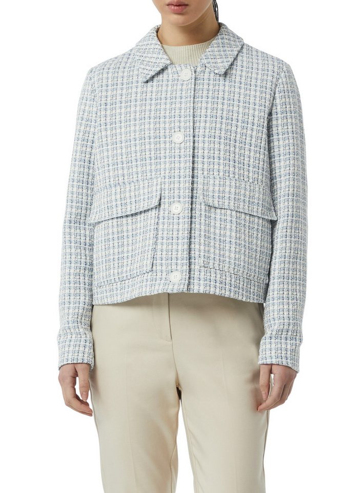 comma Kurzjacke aus Tweed, in verkürzter Form von comma