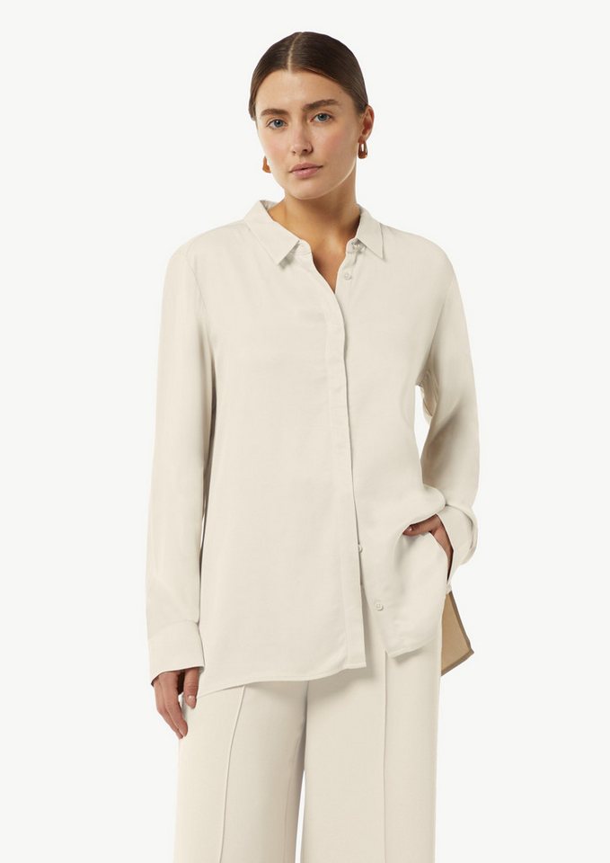 Comma Langarmbluse Satinbluse im Relaxed Fit von Comma
