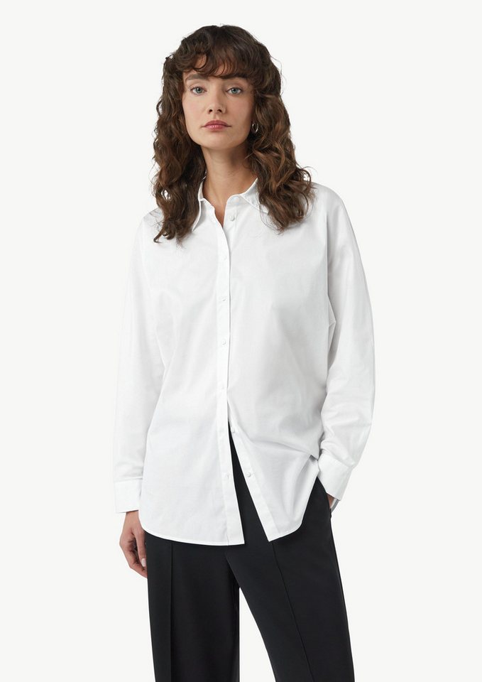 Comma Langarmbluse Weite Hemd-Bluse mit Fledermausärmeln von Comma