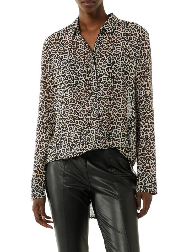 Comma Langarmbluse mit Animal-Print von Comma